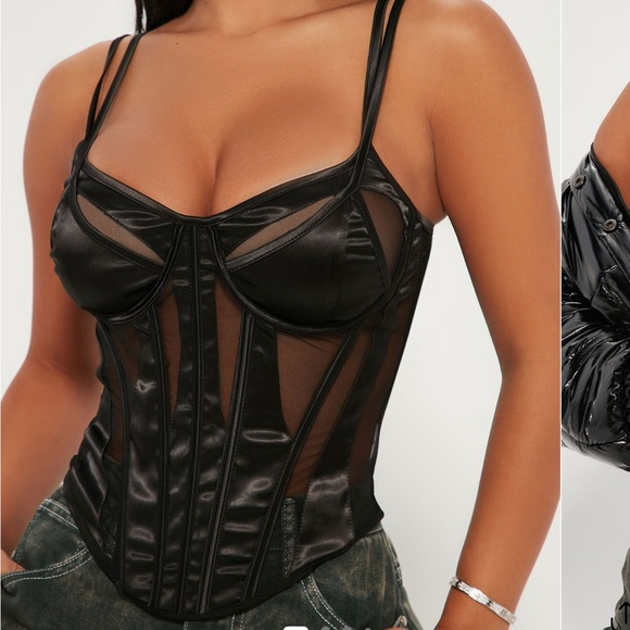 Black Corset Top - Picture 1 of 2